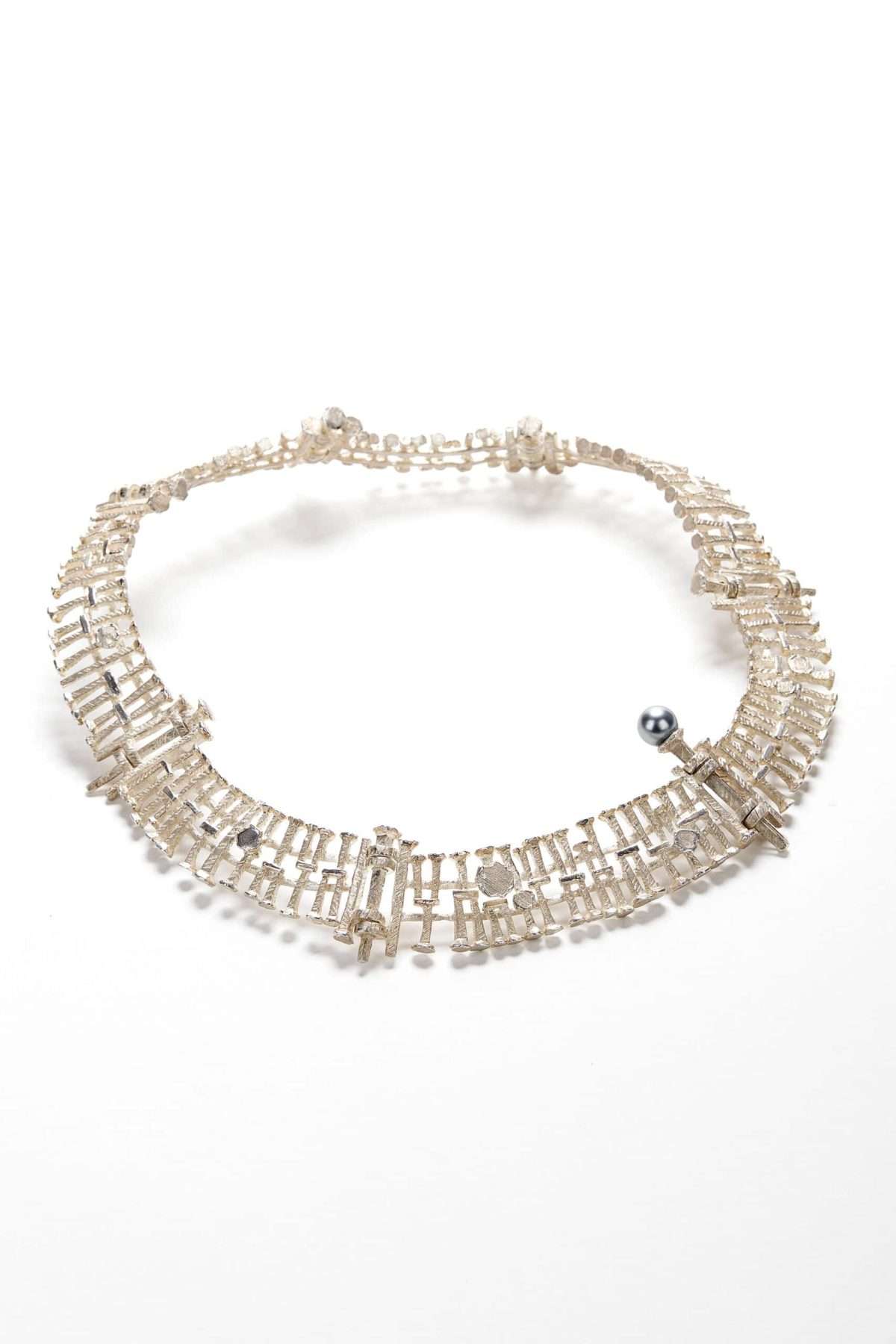 Necklace Collar with Tahitian