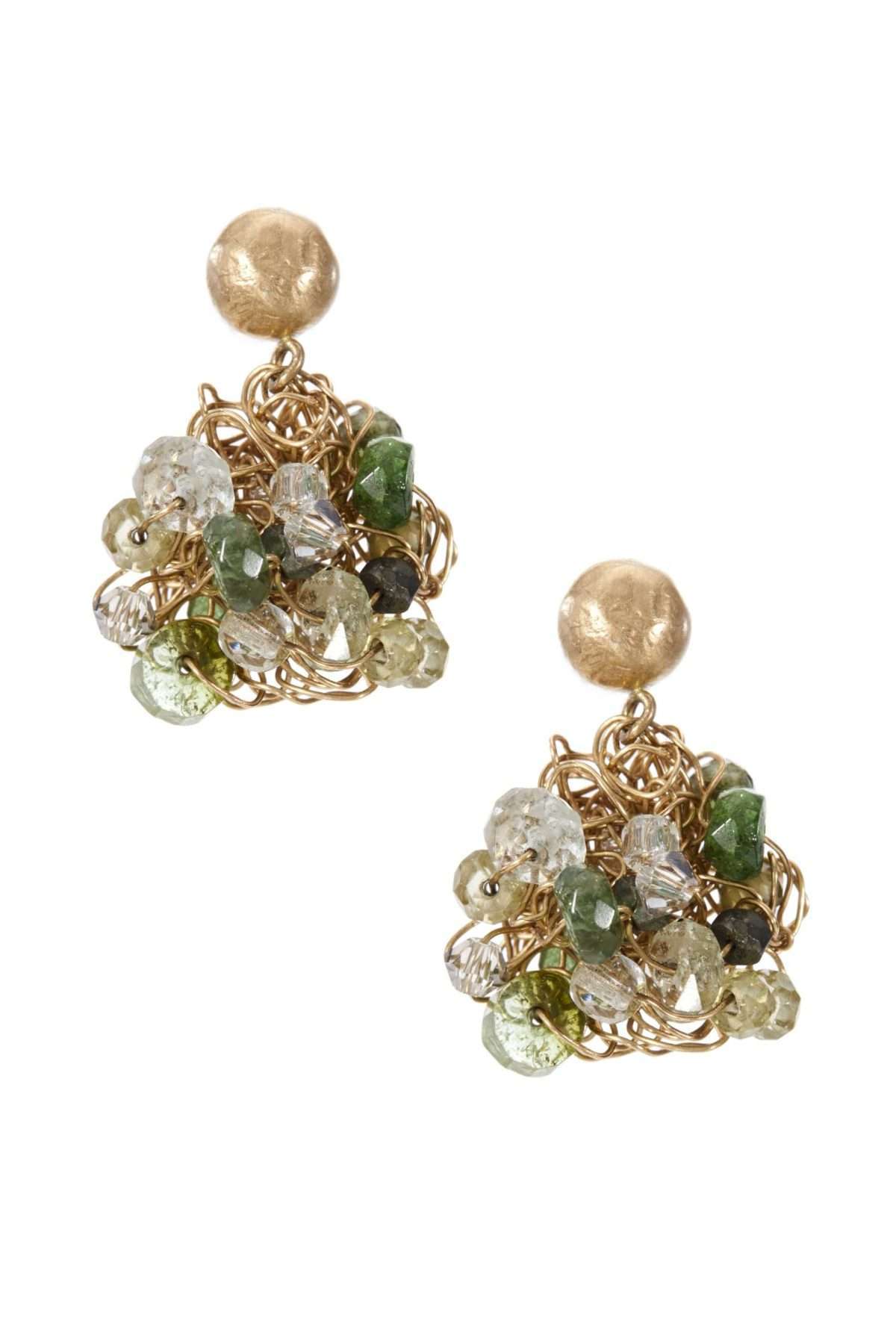 Woven with Ball + Gemstones