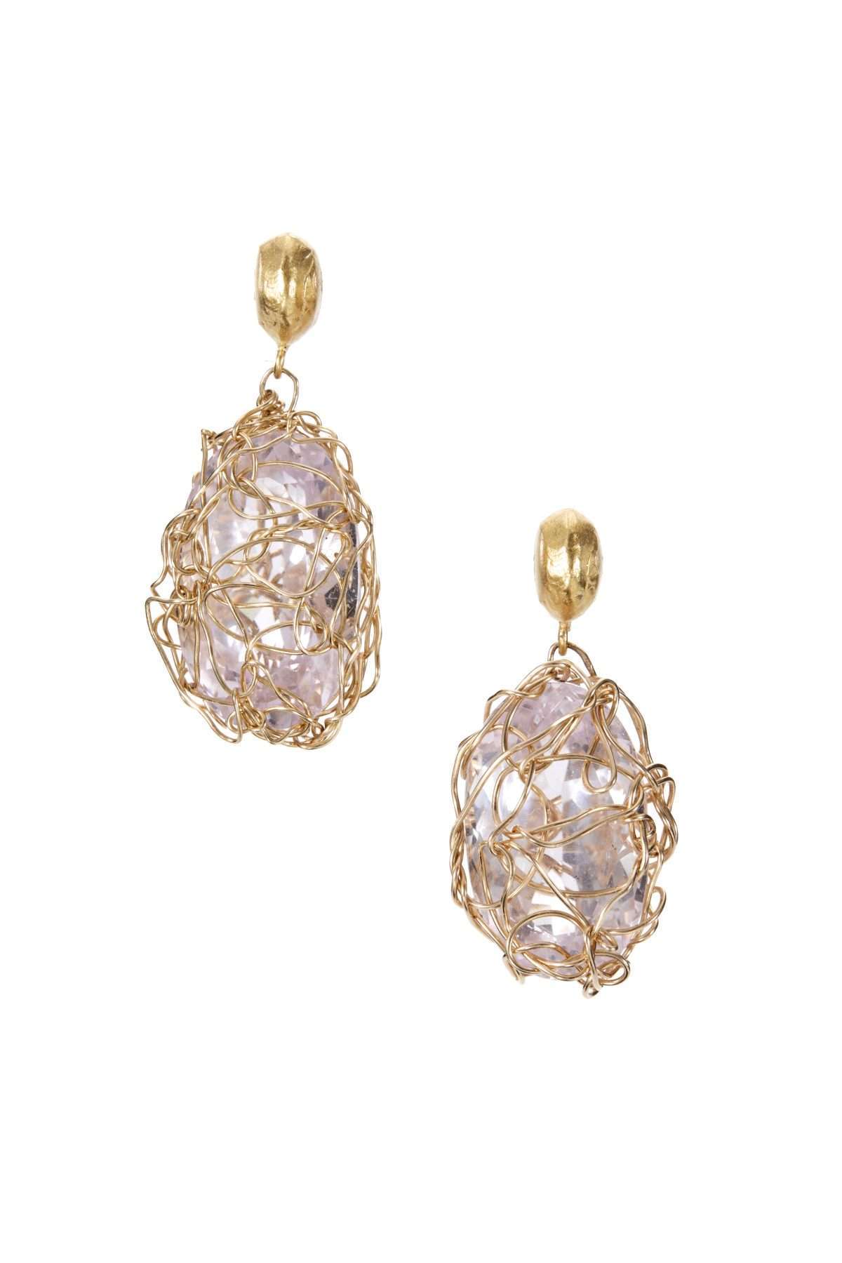 Woven over Single Gemstone