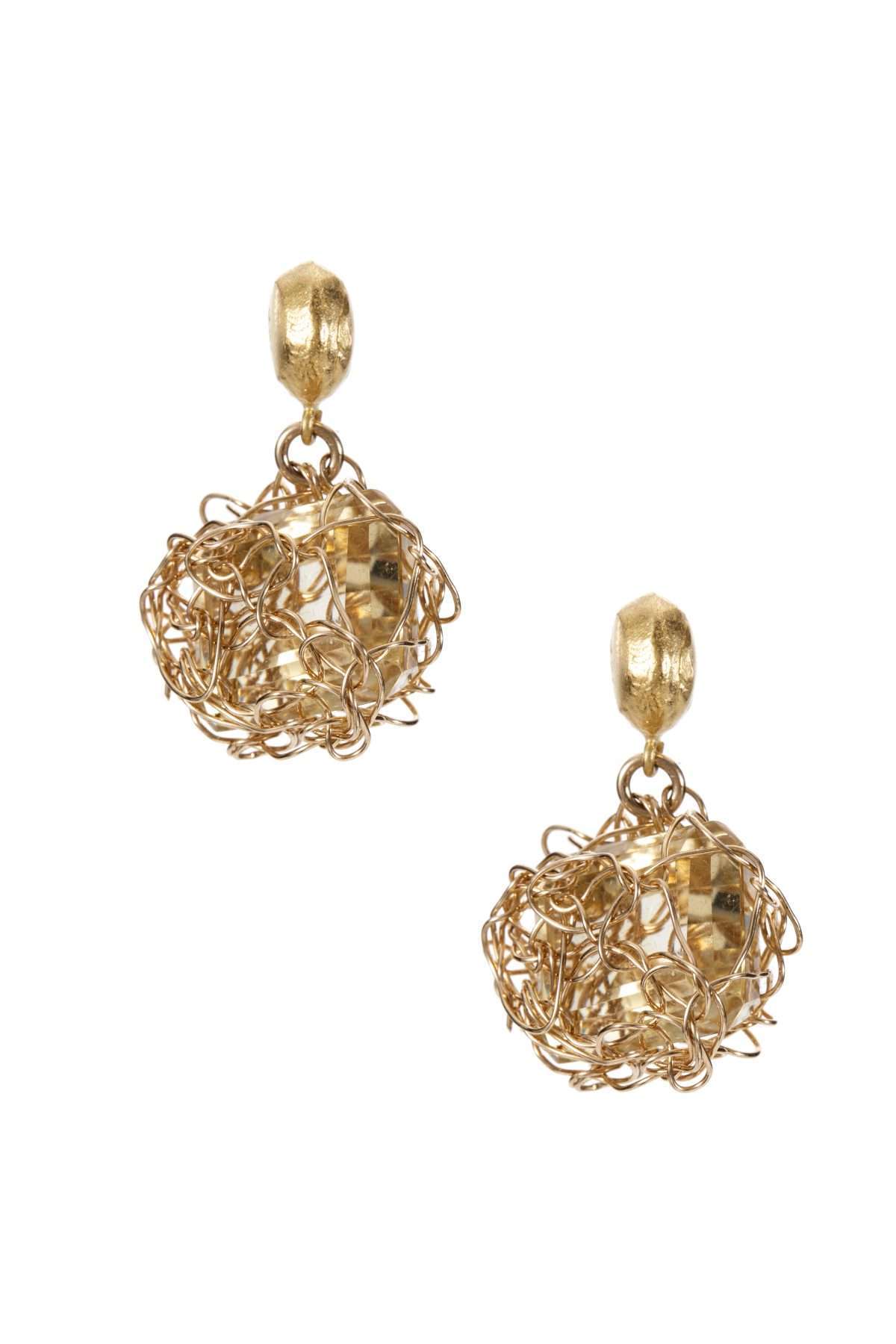 Woven Gold over Citrine